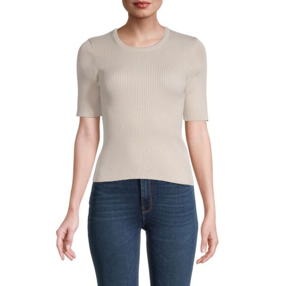 Truth By Republic Crewneck Sweater Viscose Blend Short Sleeve Women’s Sz M - Picture 1 of 5